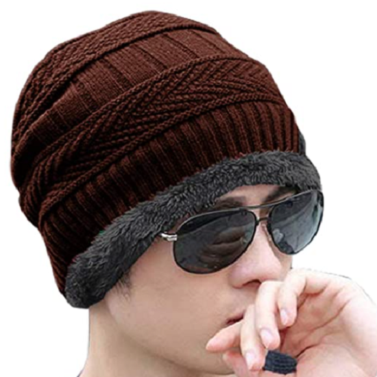 Unisex Wool Cap with Scarf